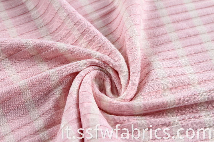 Rib Fabric Custom Pink Soft